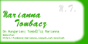 marianna tombacz business card